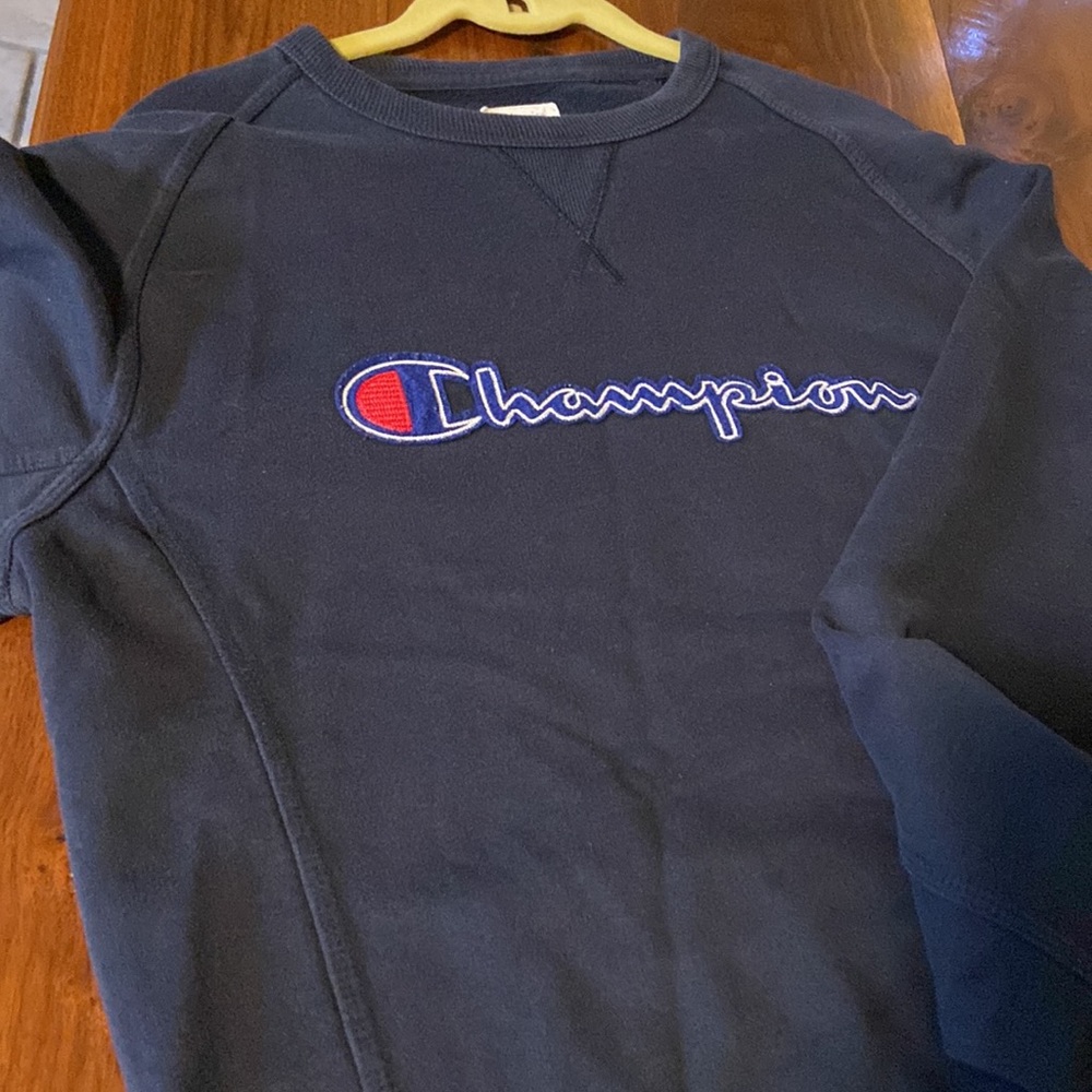Authentic reverse weave, Champion athletic dark navy blue sweatshirt - Picture 6 of 11